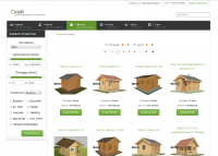 Каталог строительных проектов Joomla 3, калькуляторы, фильтр.