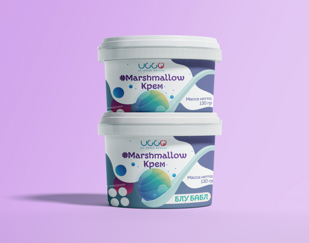 Дизайн упаковки для Marshmellow Крем