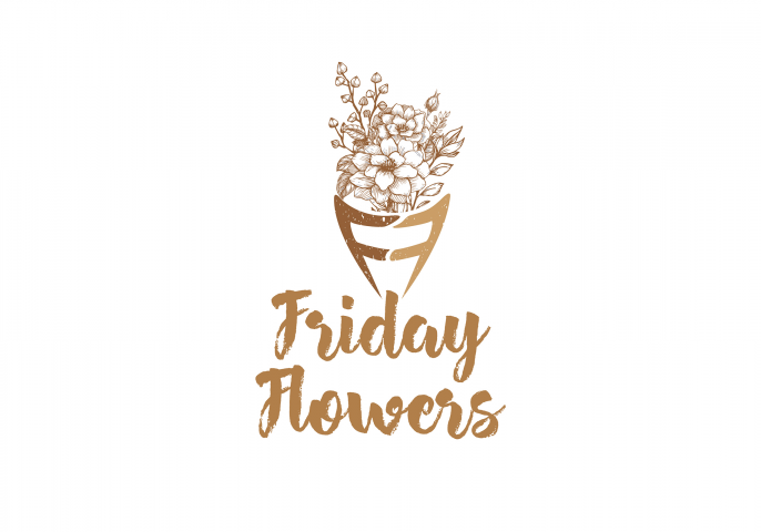 Логотип для канадской флористической компании "Friday Flowers"