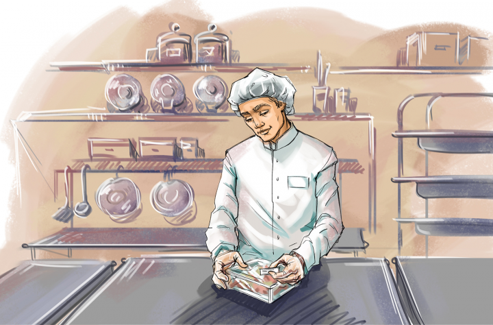 Слайд для обучающего курса в комикс стилистике