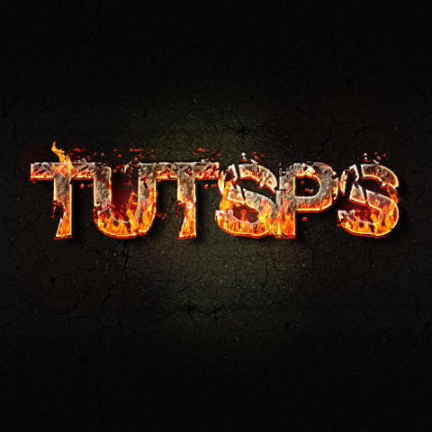 огненный текстовый эффект