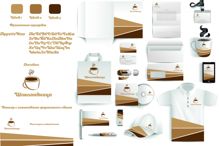 фирменный стиль - кофейни