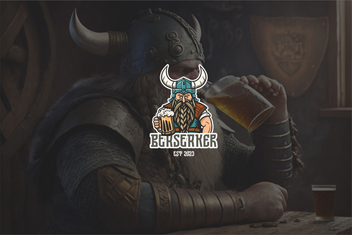 логотип для бара "BERSERKER"