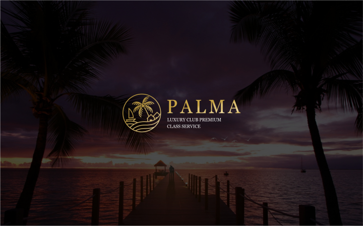 логотип для туристичесой компании класса люкс Palma