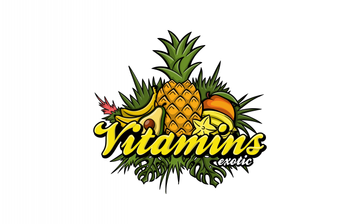 логотип и паттерн для Exotic Vitamins