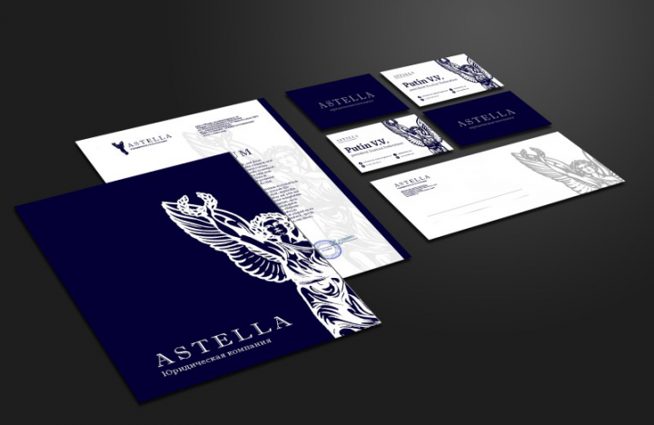фирменный стиль для юридической компании "ASTELLA"