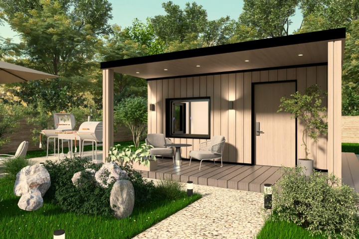 Экстерьер каркасный дом