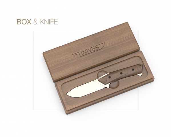 Дизайн-проект охотничьего ножа и бокса для TIKNIVES