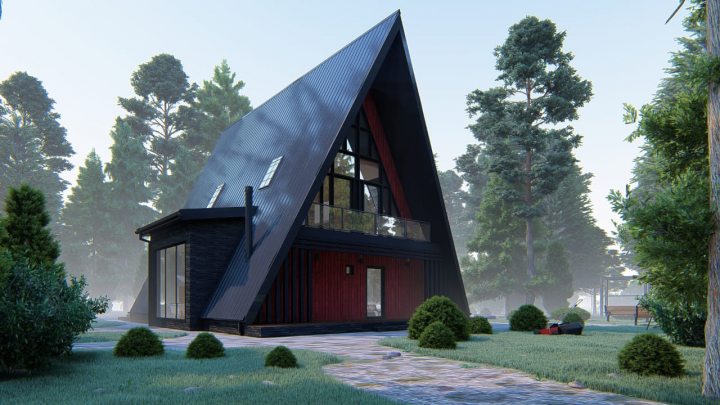 Проект дома A-frame
