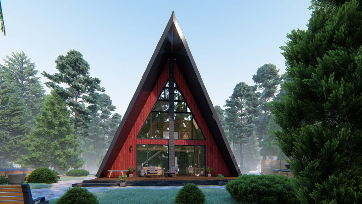 Проект дома A-frame