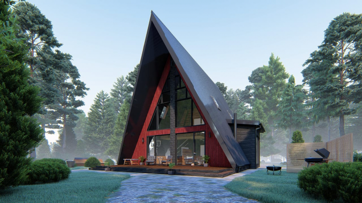 Проект дома A-frame
