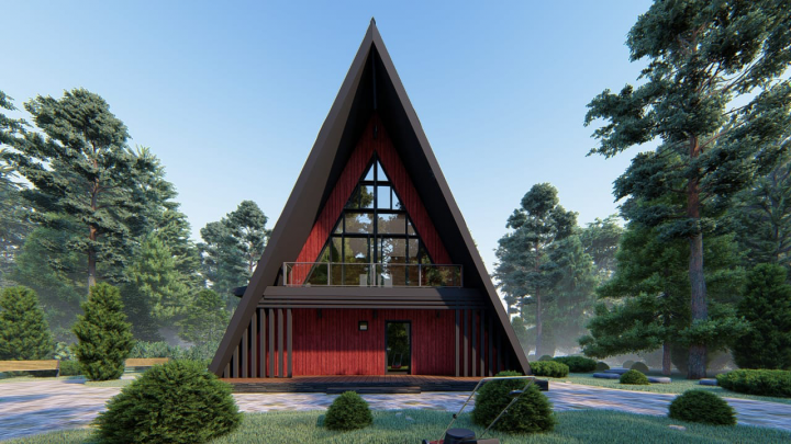 Проект дома A-frame