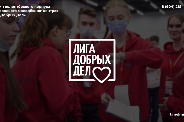 Логотип волонтёрского корпуса "Лига Добрых Дел"