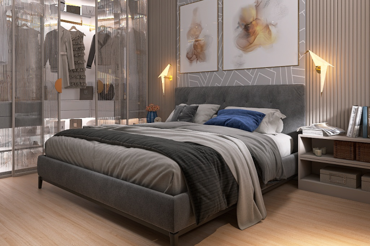 Дизайн и 3D-визуализация спальни