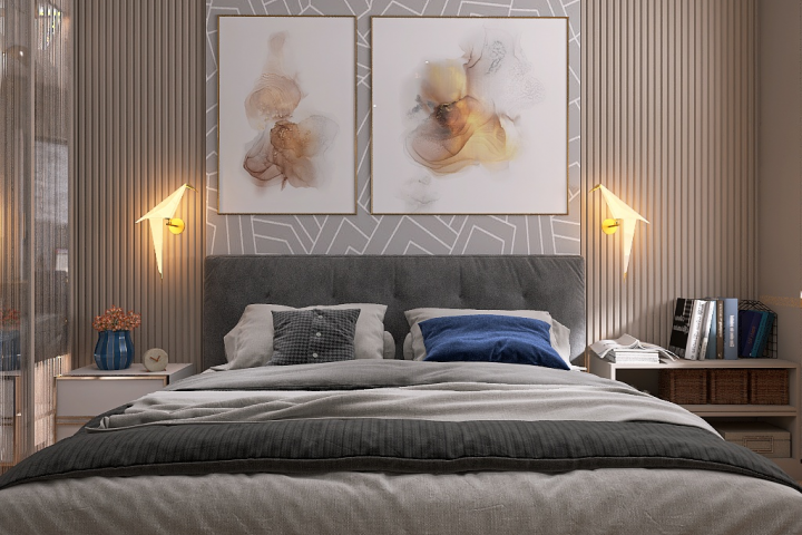 Дизайн и 3D-визуализация спальни