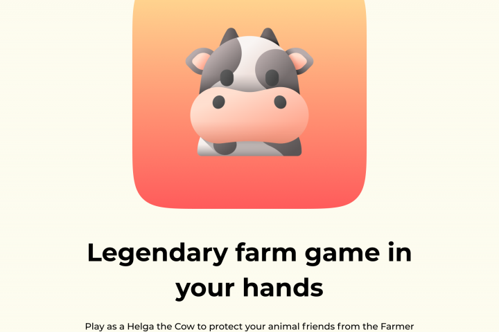 Вёрстка лендинга игры "FarmGame"
