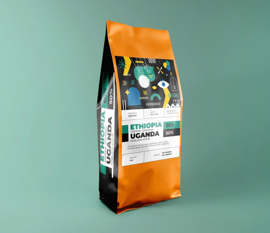 Разработка этикетки кофе