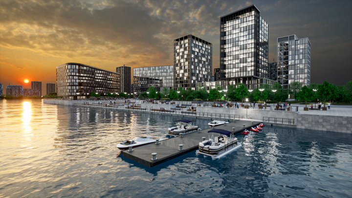 Жилой комплекс с набережной