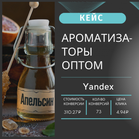 КЕЙС: Продажа ароматизаторов оптом