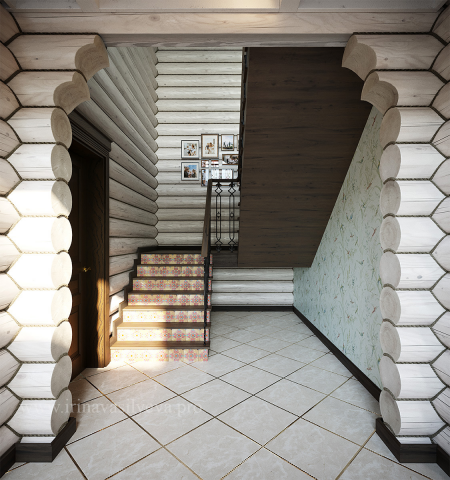 Дом из оцилиндрованного бревна в Егорьевске