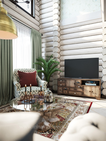 Дом из оцилиндрованного бревна в Егорьевске