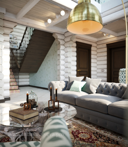 Дом из оцилиндрованного бревна в Егорьевске