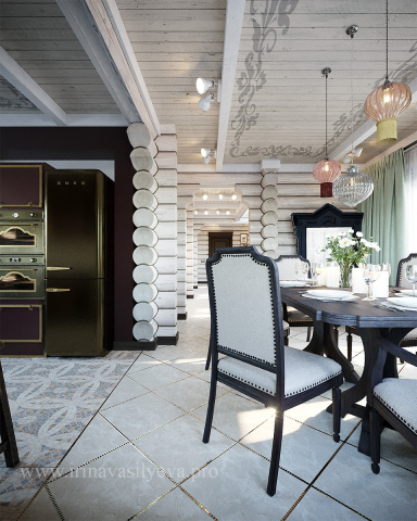 Дом из оцилиндрованного бревна в Егорьевске