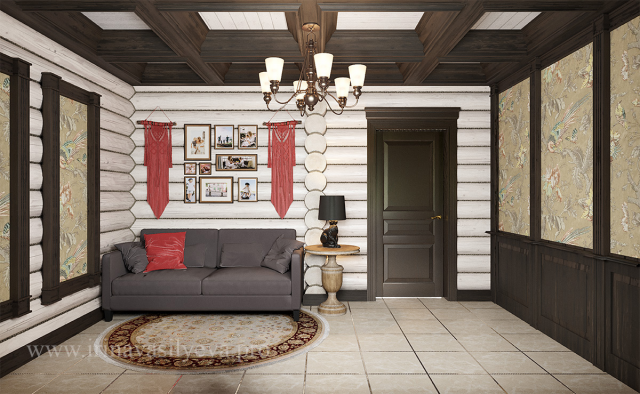 Дом из оцилиндрованного бревна в Егорьевске