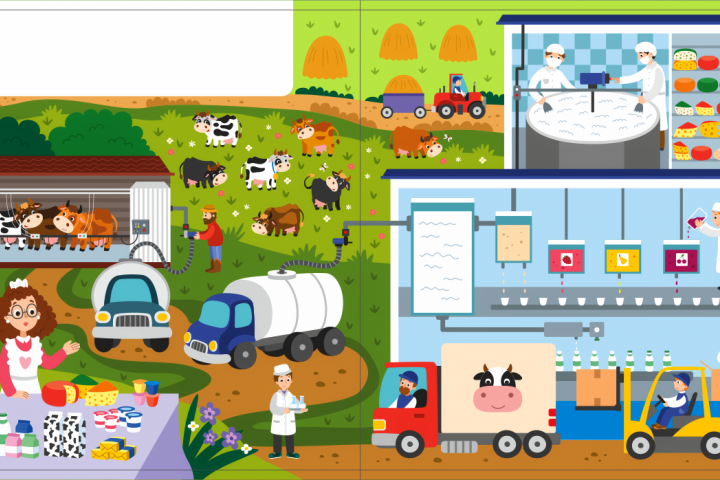 Детская книга. Флэт. Вектор