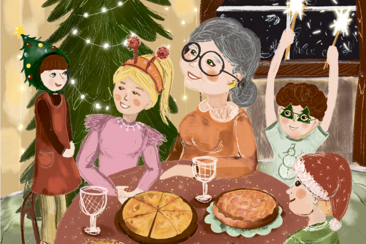 Новогодняя открытка для пекарни