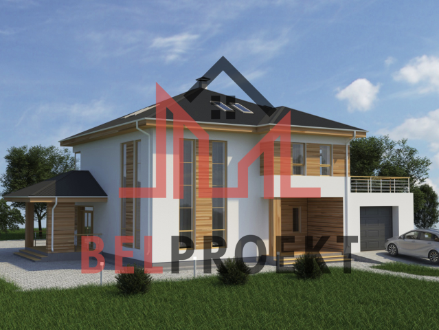 Коттдеж - эскизный проект