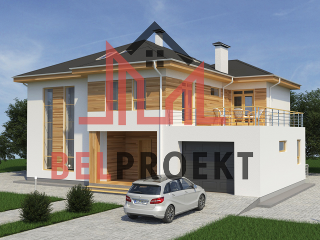 Коттдеж - эскизный проект