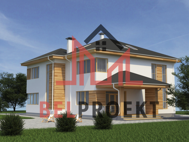 Коттдеж - эскизный проект