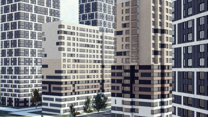 Концепт. Визуализация жилого комплекса.