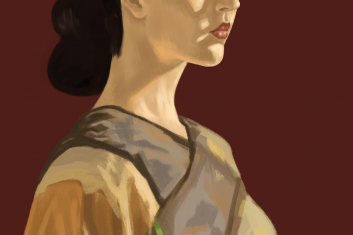 Девушка в кимоно