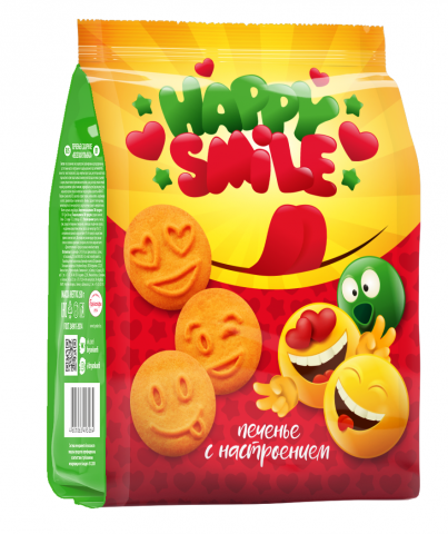 Дизайн упаковки печенья Happy Smile