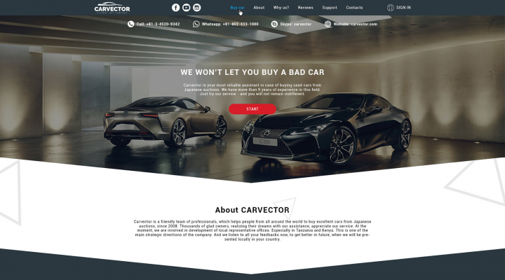 Сайт по продаже автомобилей, под АБ тестирование (3)