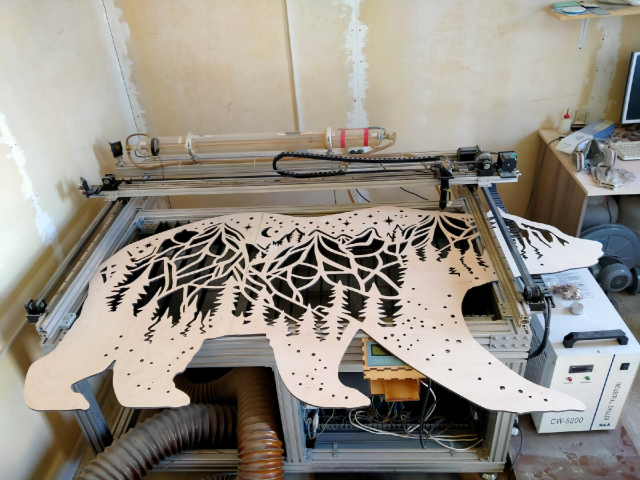 Картина медведя для ресторана