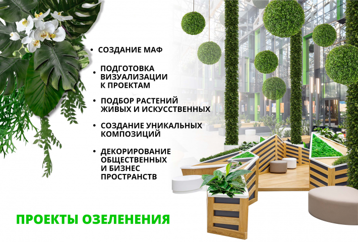 Проекты озеленения общественных пространств