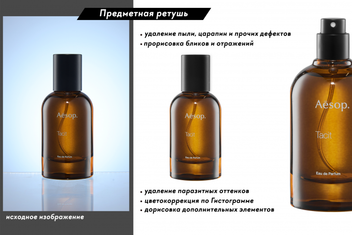 Глубокая ретушь предметных фотографий.