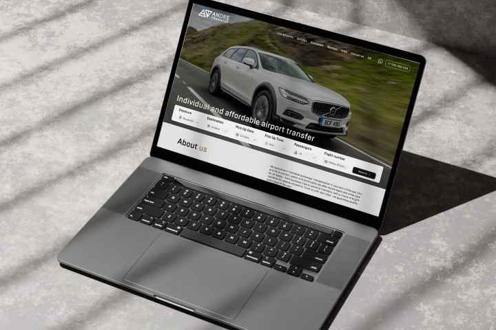 Сайт по аренде трансфера "AndreTransfer"
