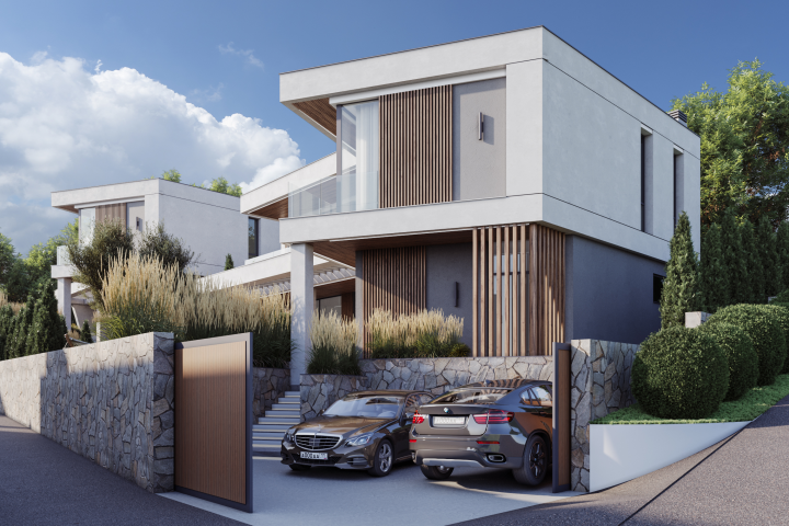 Визуализация домов в современном стиле