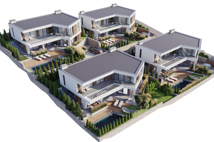 Визуализация домов в современном стиле