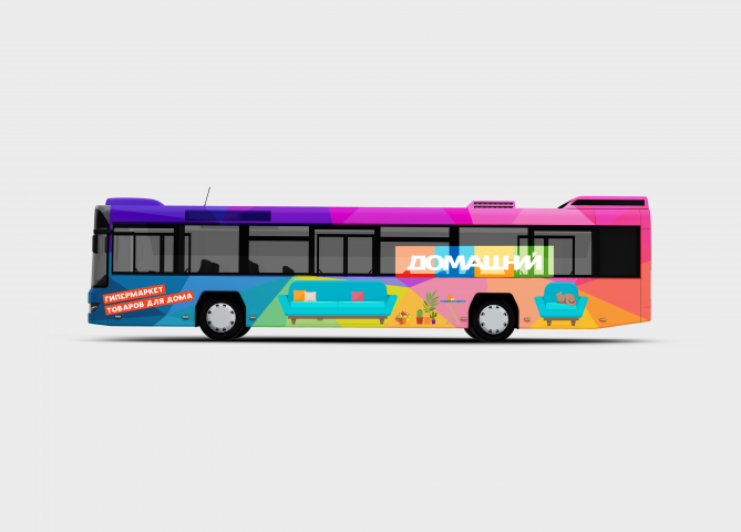 Брендирование автобуса