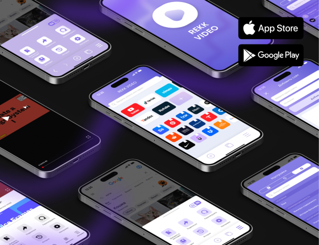UX/UI мобильного приложения REKK VIDEO
