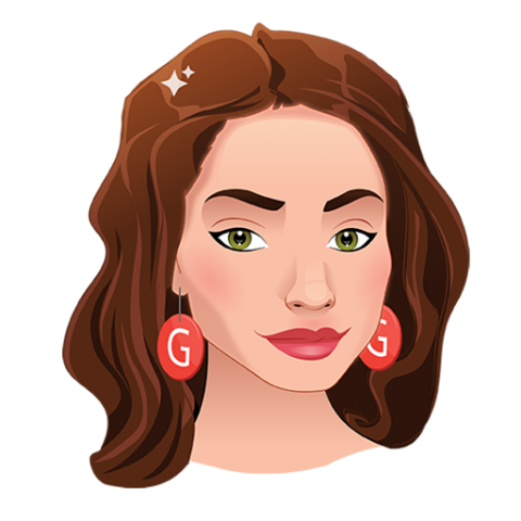 Женская прическа для Gmoji