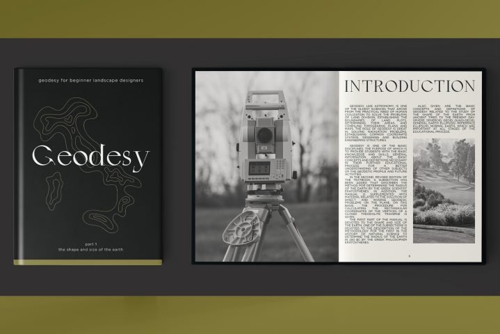 Разворот книги "Geodesy"