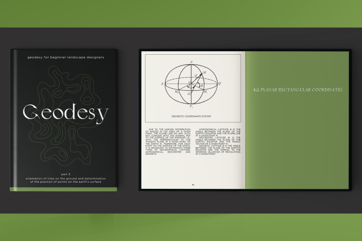 Разворот книги "Geodesy"