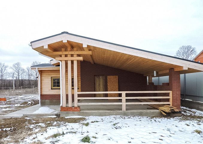 Дом комбинированные материалы