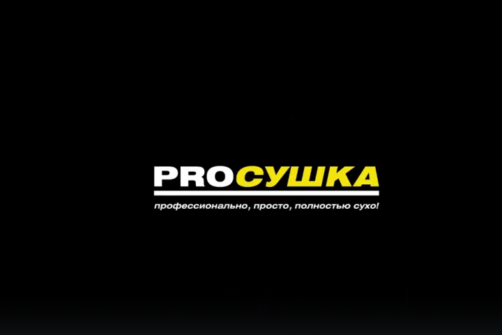 анимация логотипа компании Proсушка